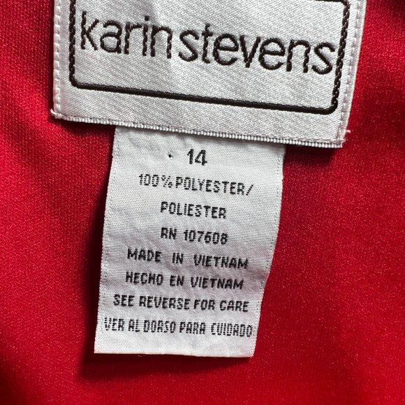 📌Karen Stevens Semi Formal Asymmetrical Chiffon Dress with Waterfall Neckline - Picture 13 of 15